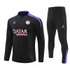 Sudadera De Entrenamiento Paris Saint-Germain Cremallera De Cuarto 2024-25 Negra - Hombre